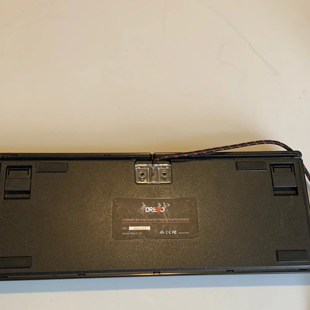 Compact Black Wired Keyboard